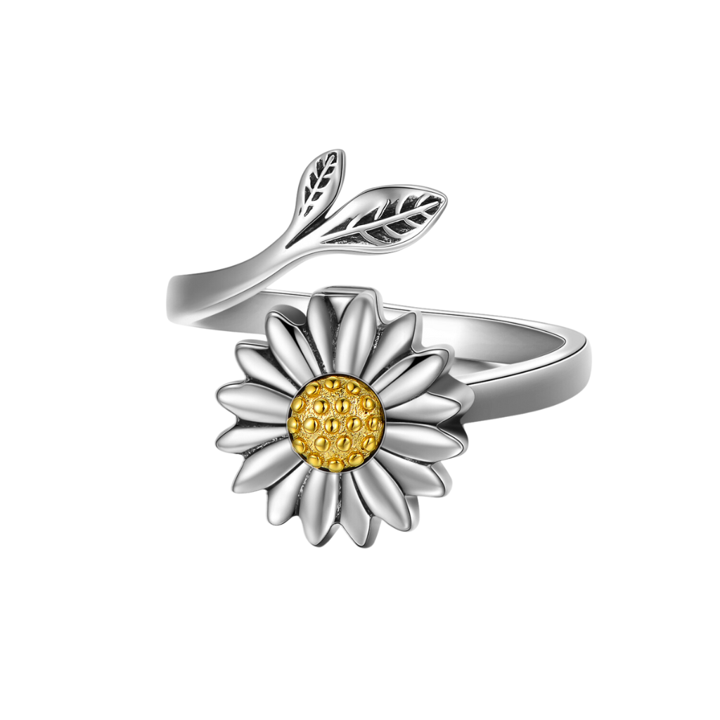 Golden Glow Sunflower Cremation Ring