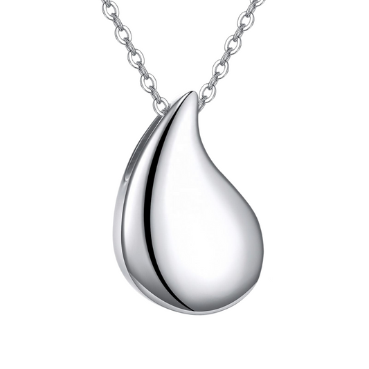 Crystal Teardrop Cremation Necklace