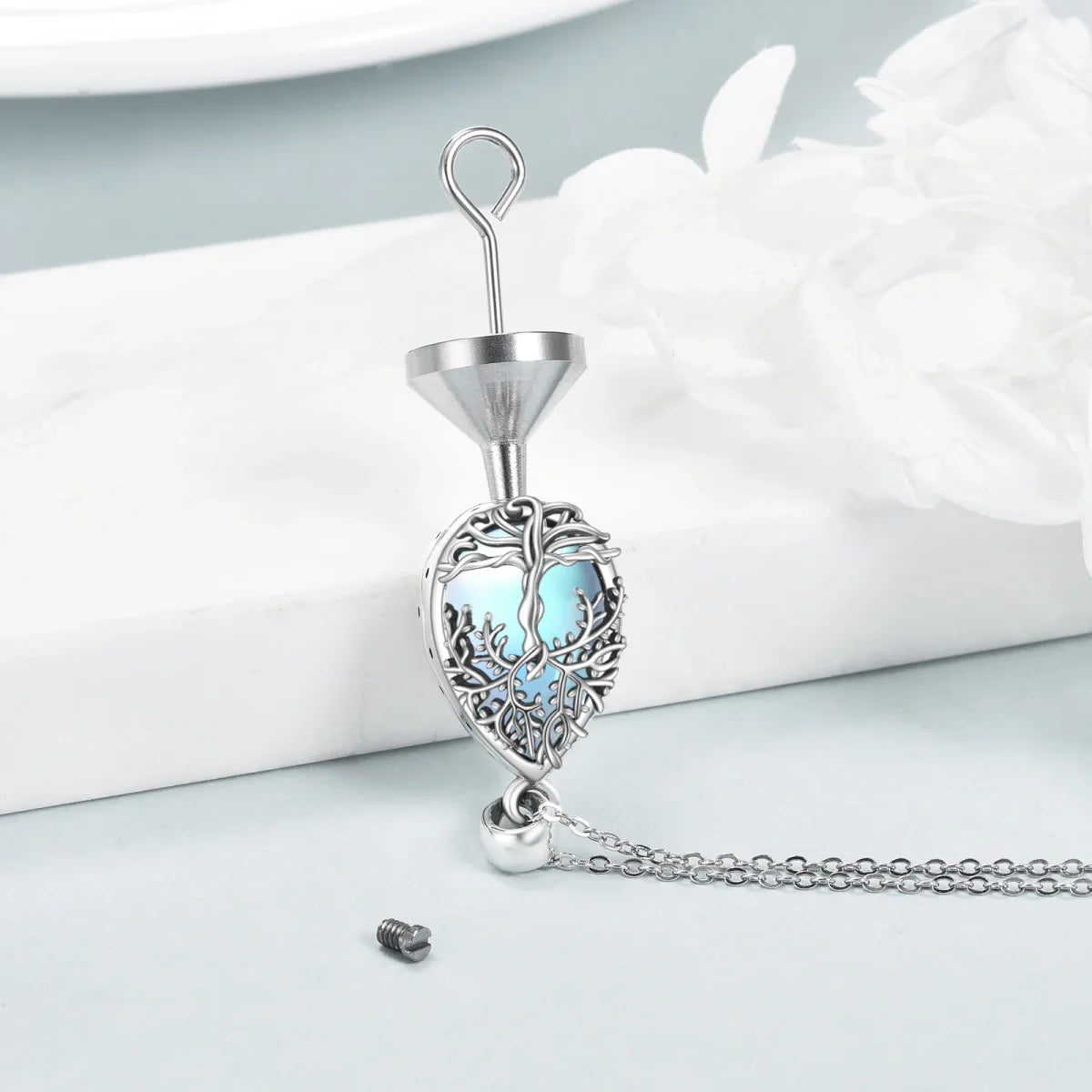 Trees Tear Cremation Pendant