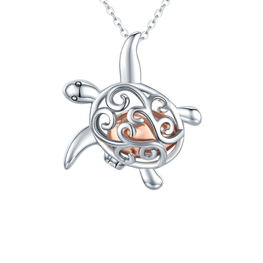 Turtles Embrace Cremation Pendant