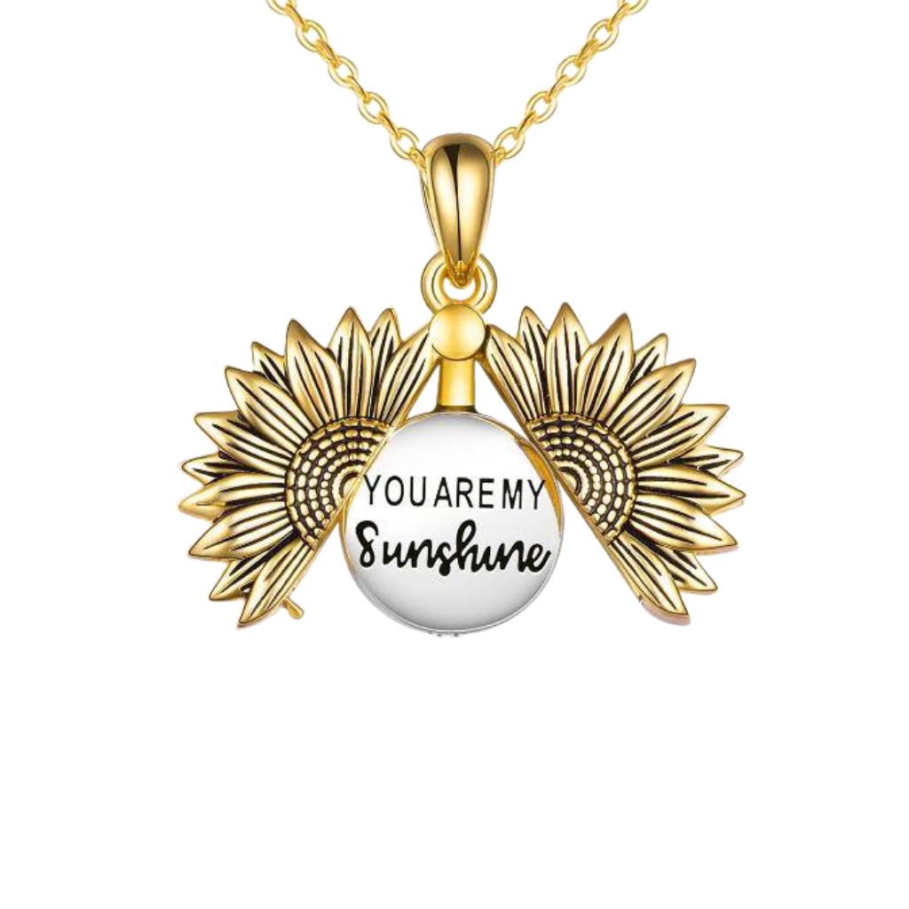 Golden Sunrise Cremation Necklace
