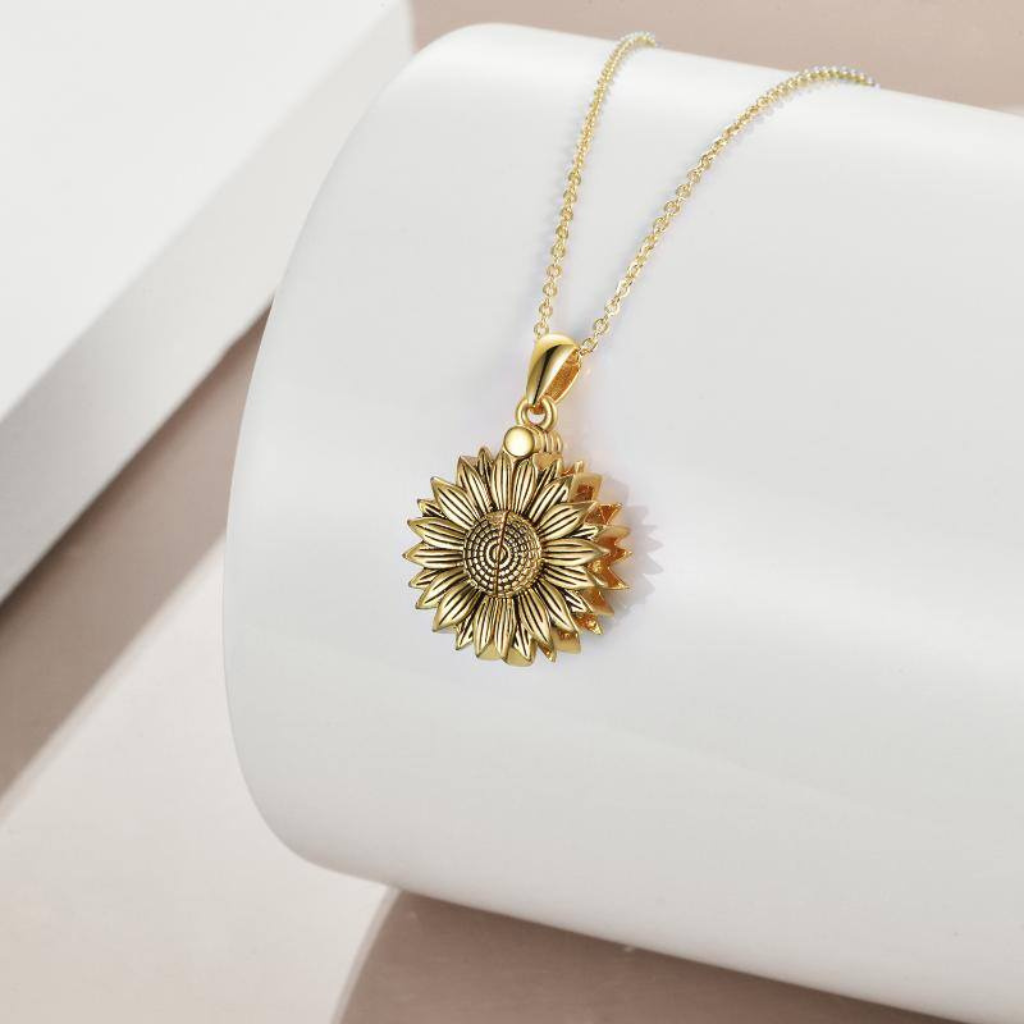 Golden Sunrise Cremation Necklace