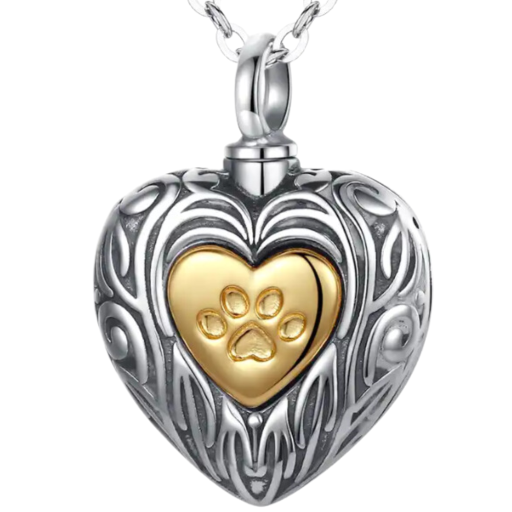 Gilded Paw Cremation Pendant