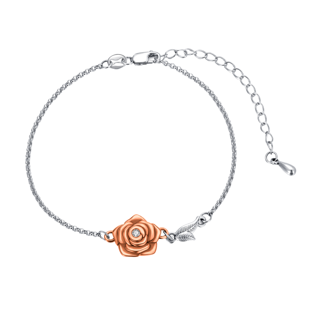 Blooming Rose Cremation Bracelet