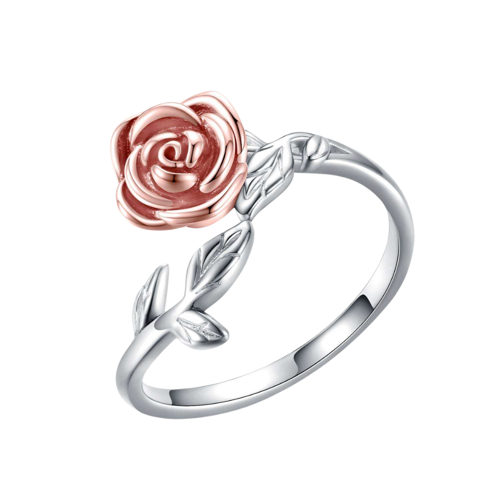 Blooming Rose Cremation Ring
