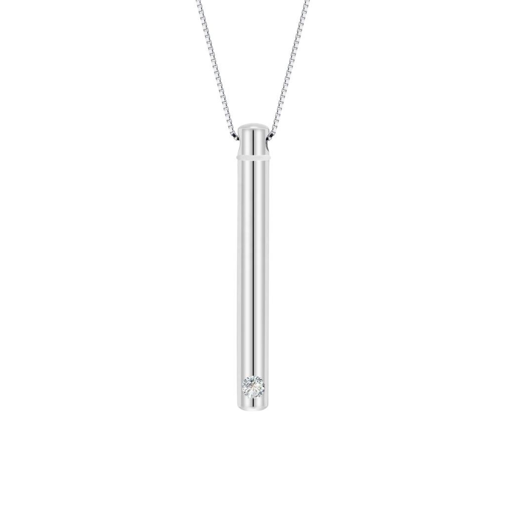 Stellar Silver Cremation Necklace