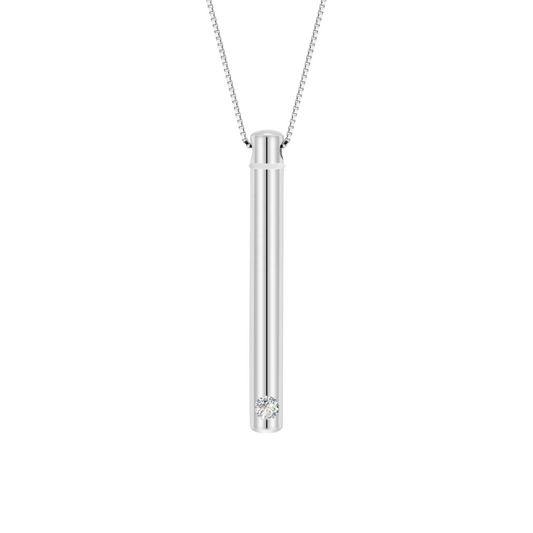 Stellar Silver Cremation Necklace