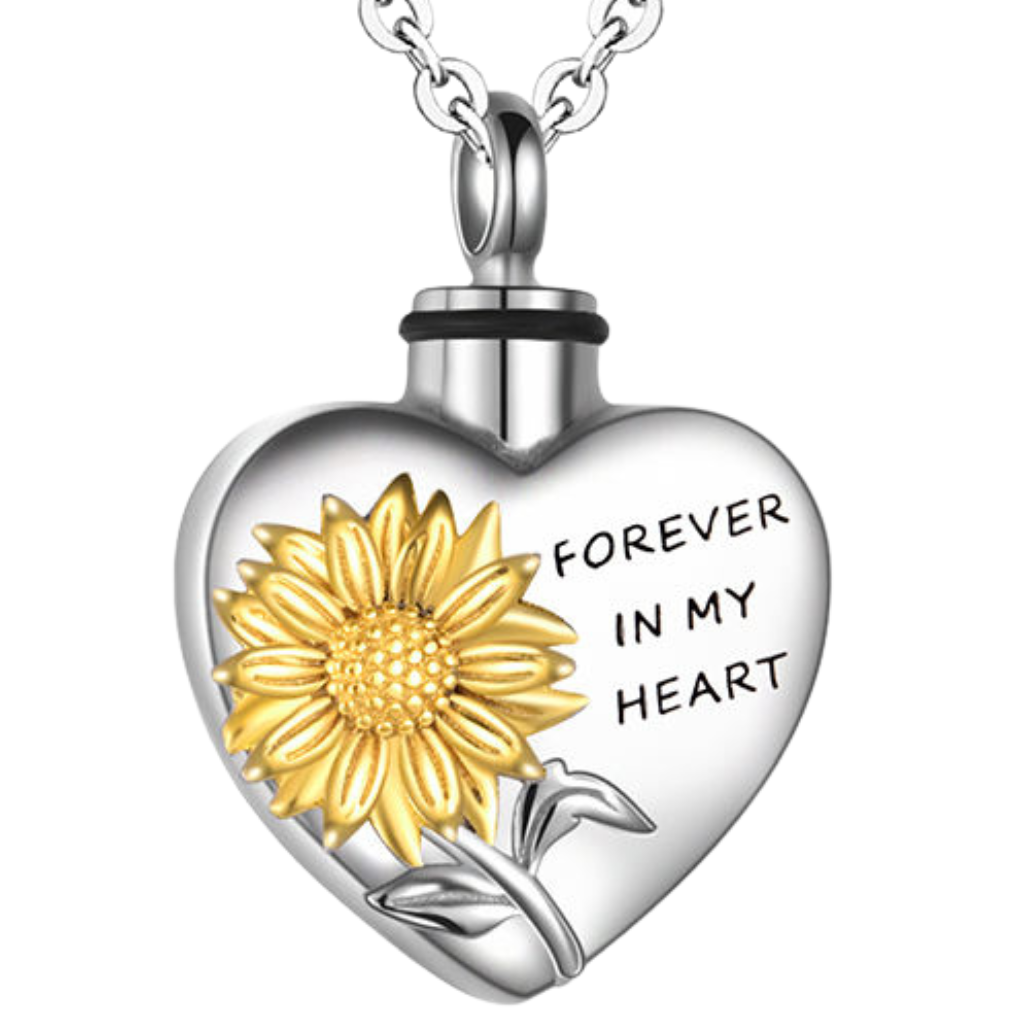 Golden Rays Cremation Necklace