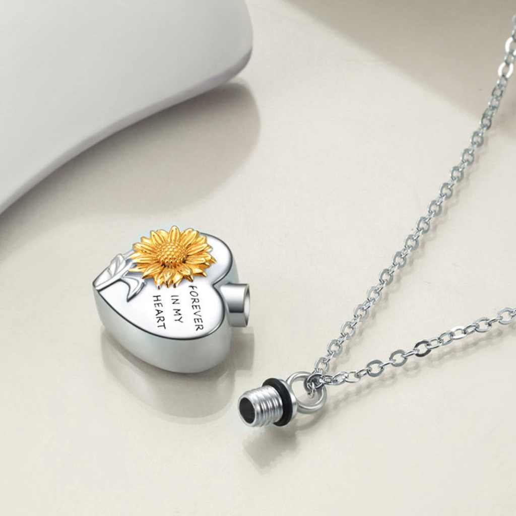 Golden Rays Cremation Necklace