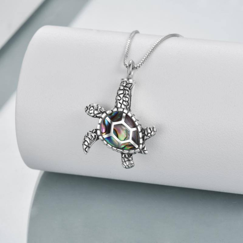 Turtle Cremation Necklace