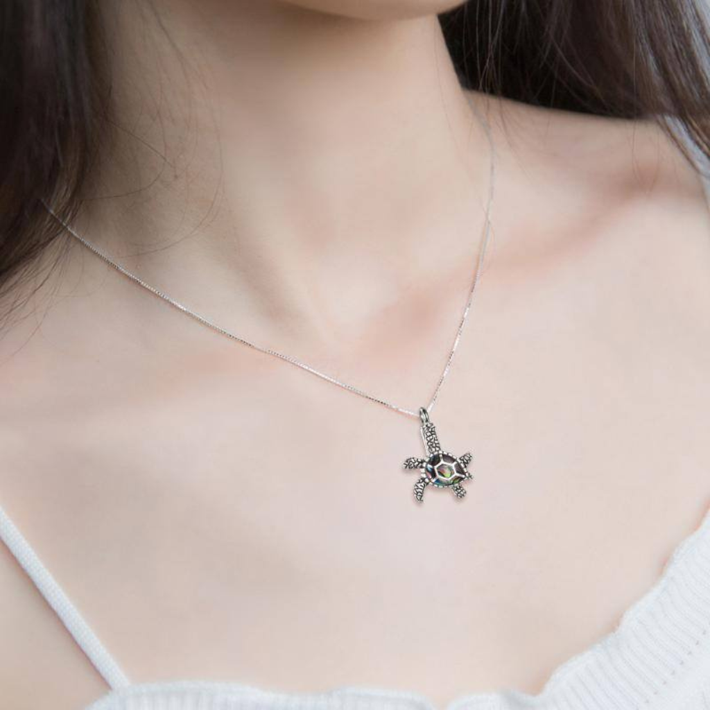 Turtle Cremation Necklace