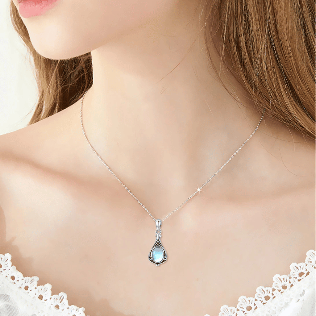 Aqua Cremation Necklace