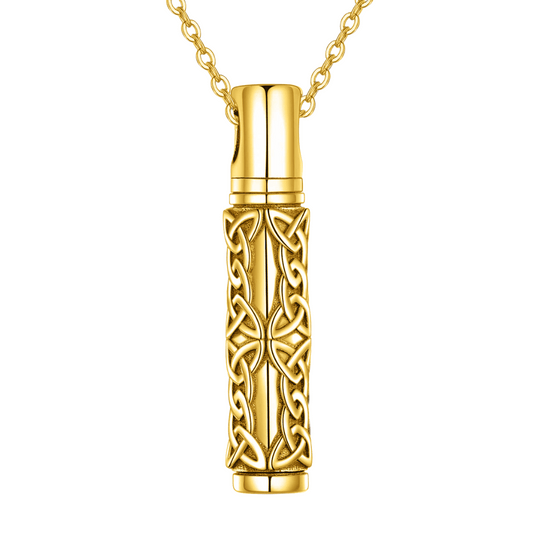 Knotted Harmony Gold Vermeil Cremation Necklace