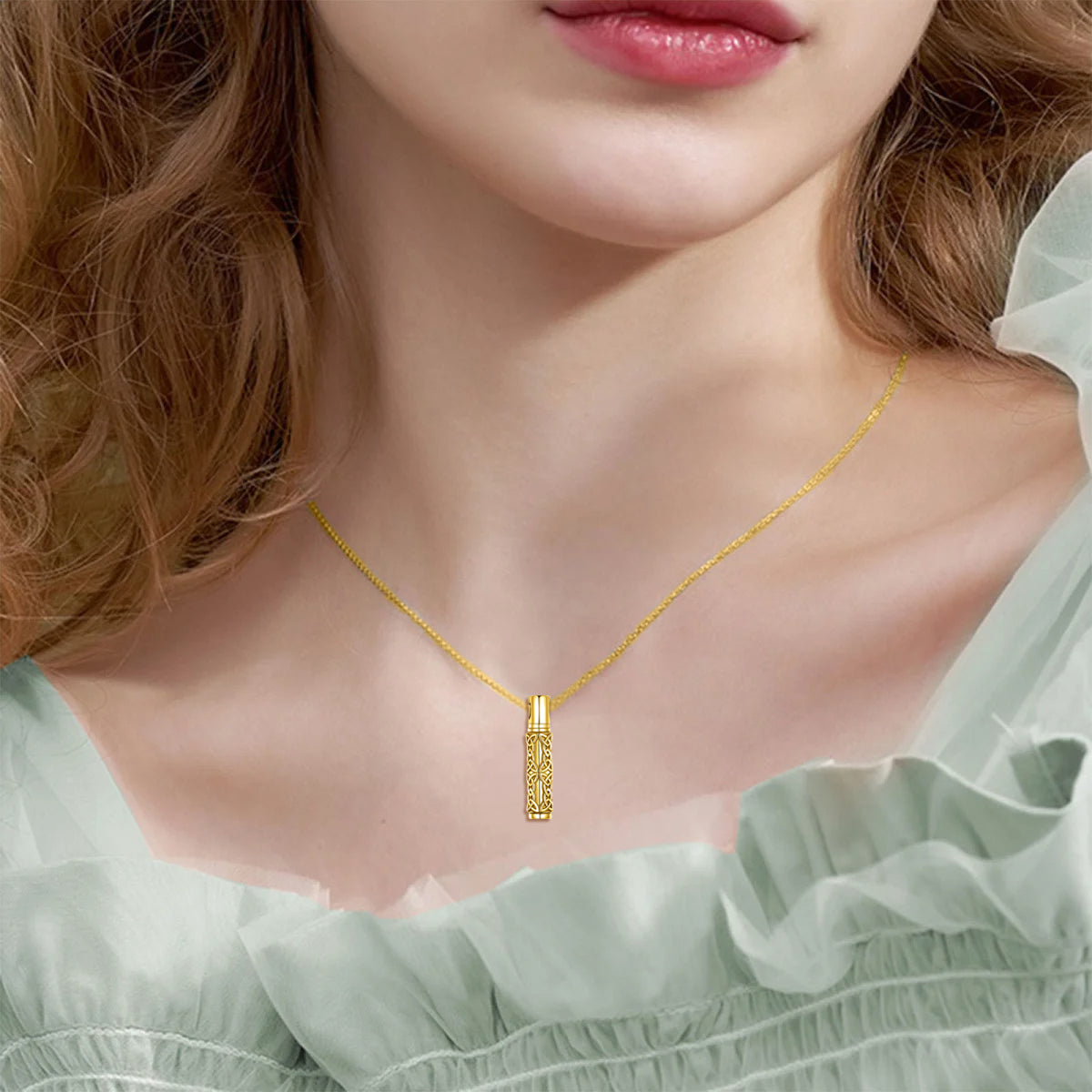 Knotted Harmony Gold Vermeil Cremation Necklace