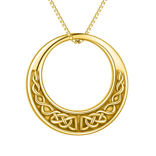 Golden Embrace Gold Vermeil Cremation Pendant