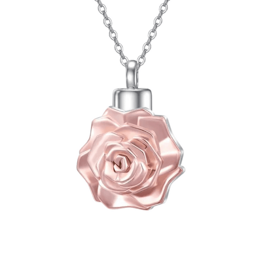 Delicate Rose Cremation Necklace