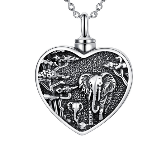 Everlasting Love Elephant Cremation Pendant