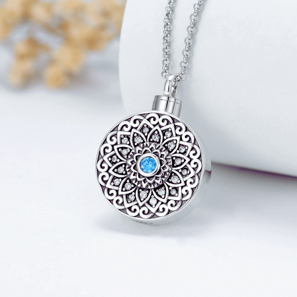 Mandala Radiance Cremation Necklace