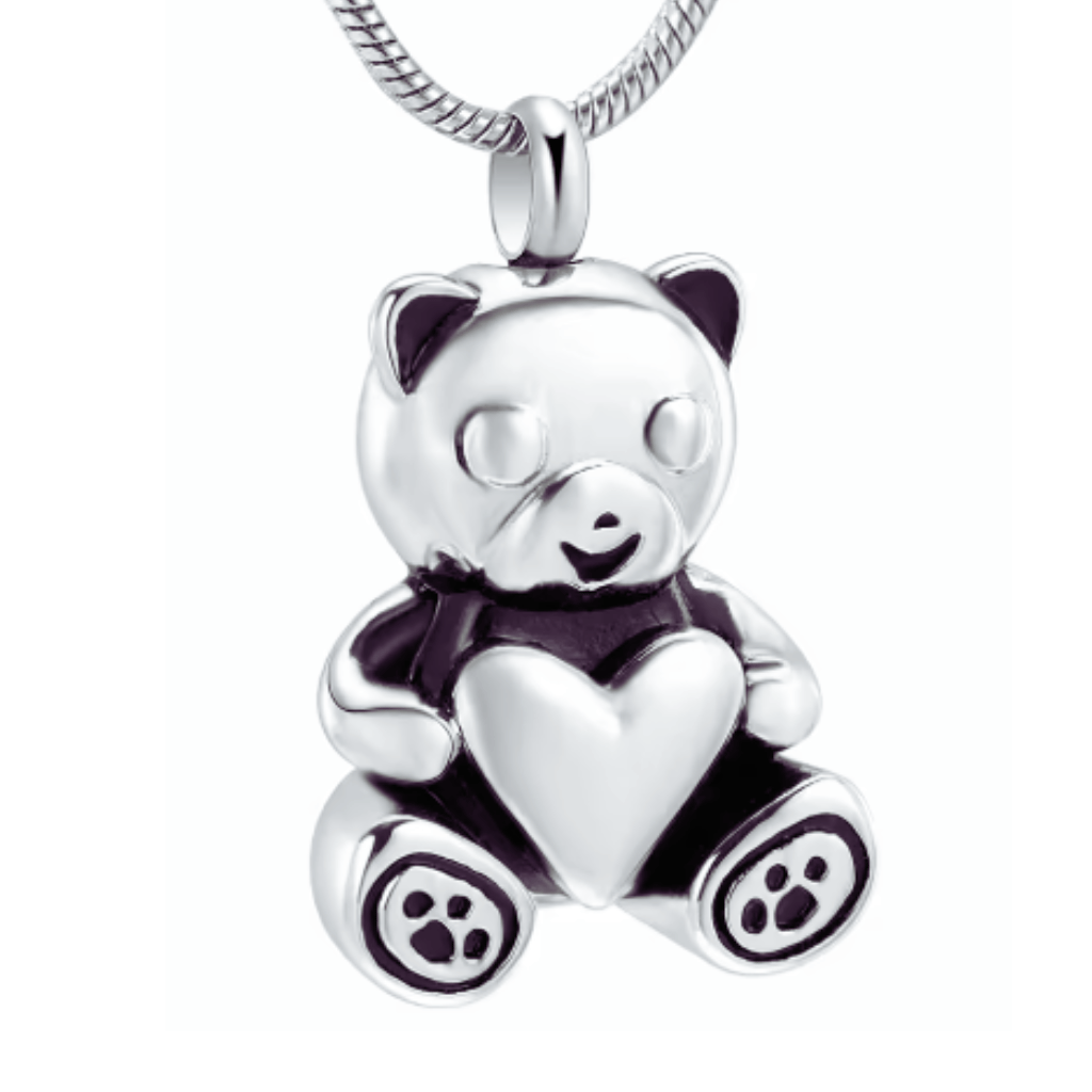 Teddy Bear Love Cremation Pendant