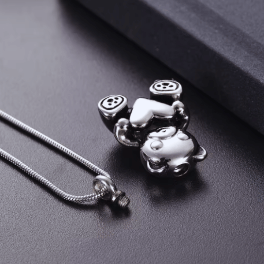 Teddy Bear Love Cremation Pendant