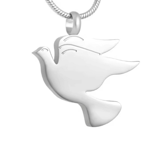 Dove of Serenity Cremation Necklace