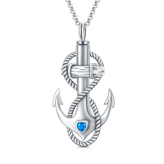 Sailors Anchor Cremation Pendant