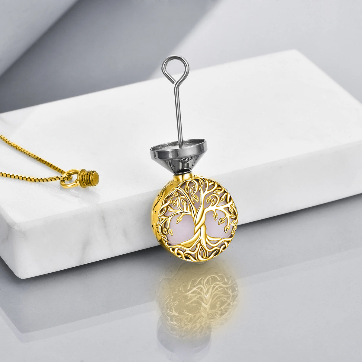 Tree Of Life Vermeil Cremation Pendant