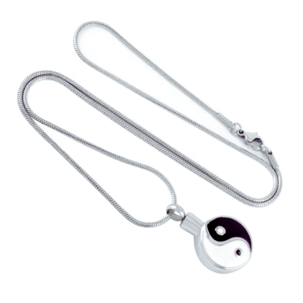 Yin Yang Cremation Necklace