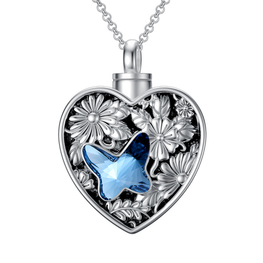 Infinity Butterfly Cremation Pendant