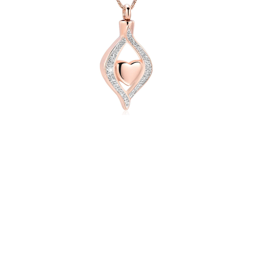 Rose Gold Love Cremation Necklace