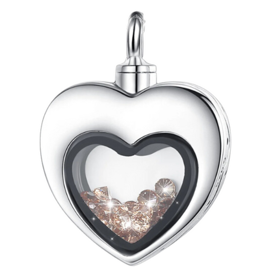 Heart Full Of Courage Cremation Pendant