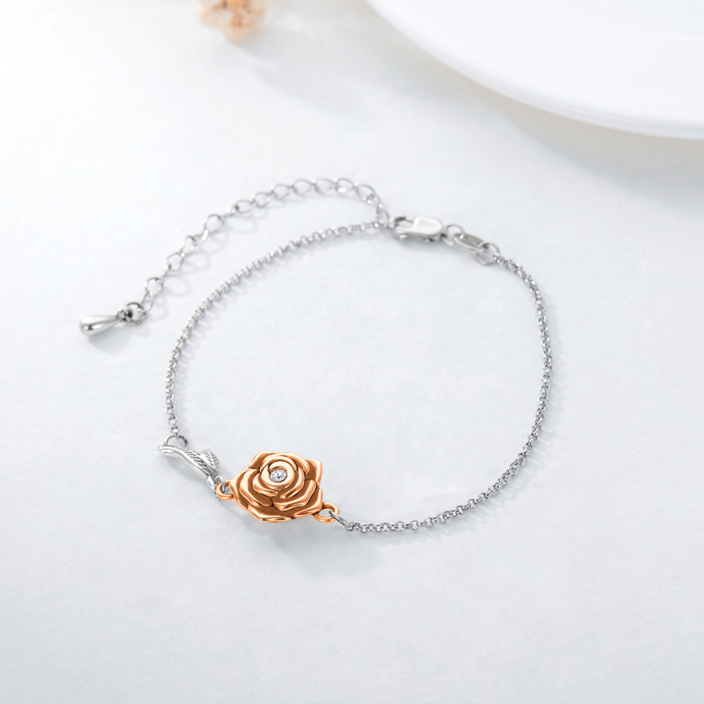 Rose Remembrance Cremation Bracelet