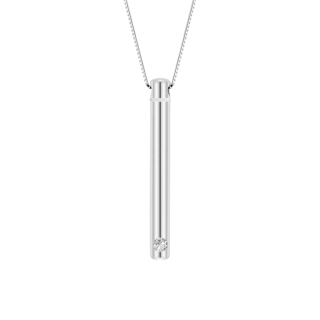 Silver Elegance Cremation Necklace