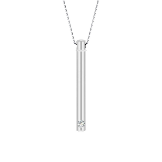 Silver Elegance Cremation Necklace