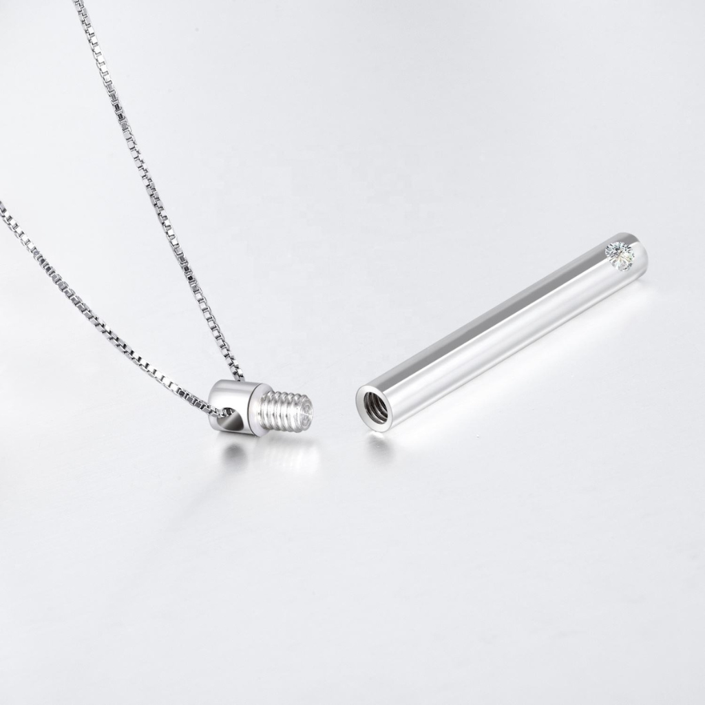 Silver Elegance Cremation Necklace